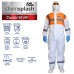 Chemsplash Combi 65 HV Coverall - Type 5B/6B - White/Orange