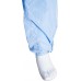 ZCR167  Cleanroom Coverall Stud Cuff & Ankle