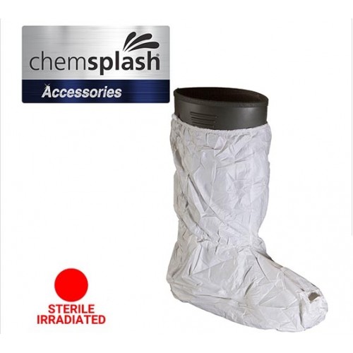 Chemsplash Sterile Irradiated OverBoot with PVC Sole